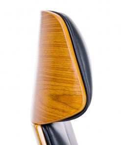 Wooden & PU Leather Office Chair Renaissance Executive Chair - Walnut