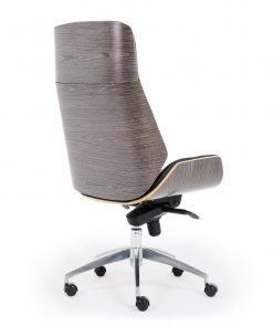 Wooden & PU Leather Desk / Computer / Office Chair / Rialto Executive Chair - Grey