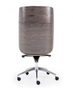Wooden & PU Leather Desk / Computer / Office Chair / Rialto Executive Chair - Grey