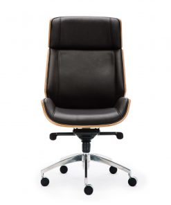 Wooden & PU Leather Desk / Computer / Office Chair / Rialto Executive Chair - Walnut