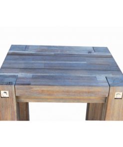 Sturdy Stool Grey Brush Finish