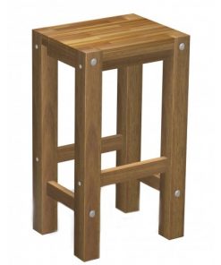 Sturdy Stool Natural oil Finish