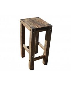 Sturdy Stool Black Brush Finish