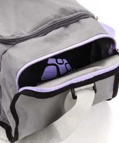 20L Foldable Gym Bag (Grey / Violet)