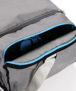 40L Foldable Gym Bag (Grey / Blue)