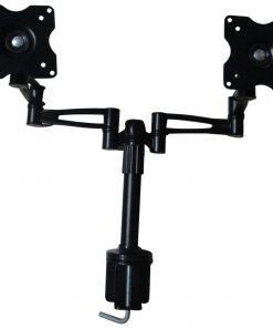 Two-Screen 10-25" Desk Monitor TV Plasma LED LCD Work Mount