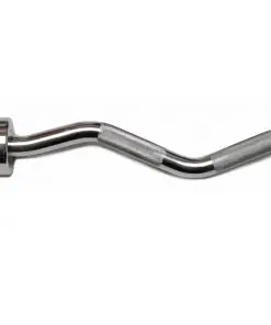 Chrome Olympic Curl Bar Barbell Heavy Duty EZ with Spring Collars