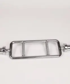 Chrome Olympic Tricep Bar Barbell Heavy Duty with Spring Collars