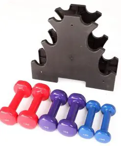 Dummbell Set 6 Piece - Includes Rack