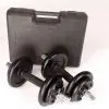 20kg Black Dumbbell Set with Carrying Case 20kg Black Dumbbell Set with Carrying Case
