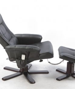 PU Leather Massage Chair Recliner Ottoman Lounge Remote