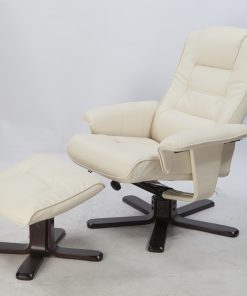 PU Leather Massage Chair Recliner Ottoman Lounge Remote