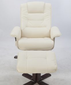 PU Leather Massage Chair Recliner Ottoman Lounge Remote