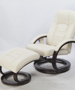 PU Leather Massage Chair Recliner Ottoman Lounge Remote