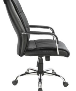PU Leather Office Chair Executive Padded Black