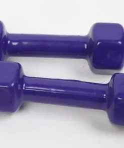 2kg Dumbbells Pair PVC Hand Weights Rubber Coated