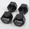 5kg Dumbbells Pair PVC Hand Weights Rubber Coated
