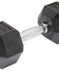 10KG Commercial Rubber Hex Dumbbell Gym Weight
