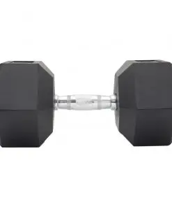 25KG Commercial Rubber Hex Dumbbell Gym Weight