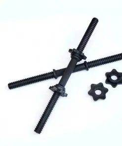 45cm - 1 Pair Dumbbell Bar 25mm Diameter - PVC Coated Dumbell Handle