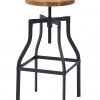Adjustable Swivel Industrial Bar Stool