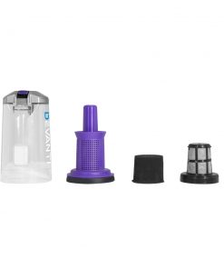 Devanti 120W Handstick Bagless Cordless Vacuum Cleaner Purple Grey with Spare Battery