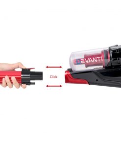 Devanti 120W Stick Handstick Cordless Vacuum Cleaner Red Black with Spare Battery