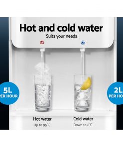 Devanti Water Cooler Dispenser Bottle Filter Purifier Hot Cold Taps Free Standing Office