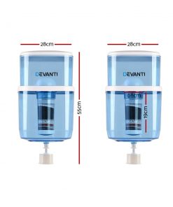 Devanti 22L Water Cooler Dispenser Purifier Filter Bottle Container 6 Stage Filtration