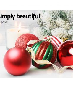 Jingle Jollys 50pcs Christmas Baubles - Red