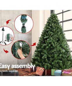 Jingle Jollys 2.1M 7FT Christmas Tree Xmas Decoration Home Decor 1250 Tips Green