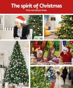 Jingle Jollys 2.4M 8FT Christmas Tree Xmas 3190 LED Lights Warm White 1436 Tips