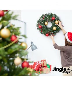 Jingle Jollys 60cm Christmas Wreath - Green
