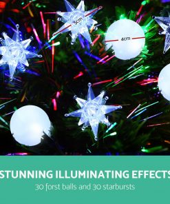 Jingle Jollys 1.8M 6FT LED Christmas Tree Optic Fiber Xmas Multi Colour Lights