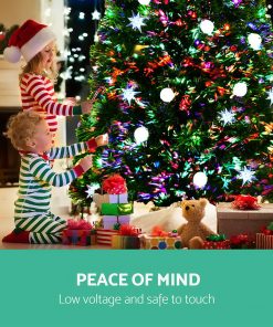Jingle Jollys 1.8M 6FT LED Christmas Tree Optic Fiber Xmas Multi Colour Lights