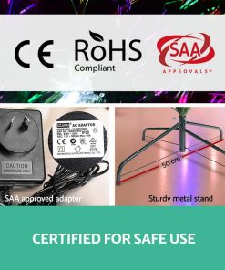 Jingle Jollys 1.8M 6FT LED Christmas Tree Optic Fiber Xmas Multi Colour Lights