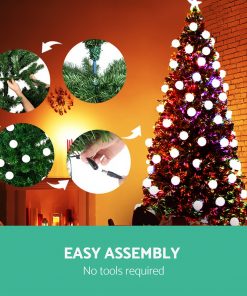 Jingle Jollys 1.8M 6FT LED Christmas Tree Xmas Optic Fiber Multi Colour Lights
