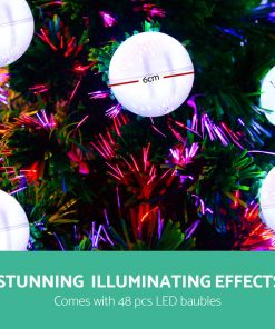 Jingle Jollys 2.1M 7FT LED Christmas Tree Xmas Optic Fiber Multi Colour Lights