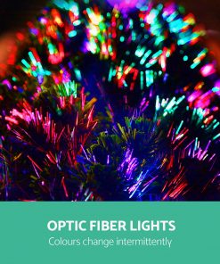 Jingle Jollys 2.1M 7FT LED Christmas Tree Xmas Optic Fiber Multi Colour Lights