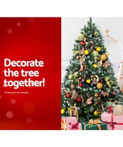 Jingle Jollys 6FT Christmas Snow Tree - Green