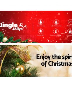 Jingle Jollys 6FT Christmas Snow Tree - Green