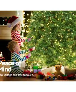 Jingle Jollys 2.1M 7FT Christmas Tree 1134 LED Lights 1134 Tips Warm White Green