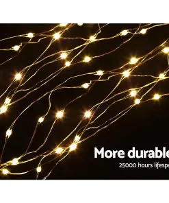 Jingle Jollys 3M Christmas Curtain Fairy Lights String 480 LED Party Wedding