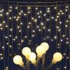 Jingle Jollys 300 LED Curtain Lights – Warm White