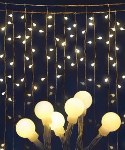 Jingle Jollys 300 LED Curtain Lights - Warm White