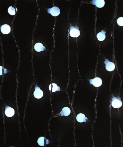 Jingle Jollys 300 LED Curtain Lights - Cold White