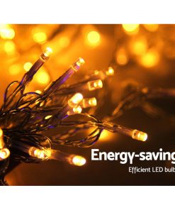 Jingle Jollys 6X3M Christmas Curtain Lights 600LED Warm White