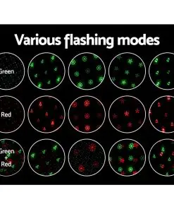 Jingle Jollys Moving LED Lights Laser Projector Landscape Lamp Christmas Decor