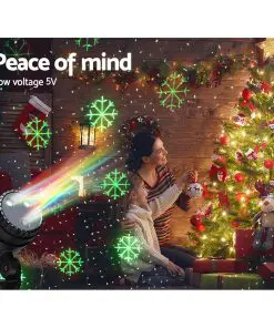 Jingle Jollys Moving LED Lights Laser Projector Landscape Lamp Christmas Decor