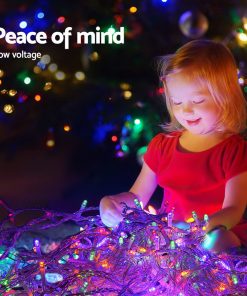 Jingle Jollys 500 Icicle Lights - Multi Colour